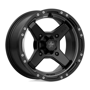 MSA Offroad Wheels – M39 CROSS – Black – 14″x7″ 10mm – All weather Wheels – M39-04710